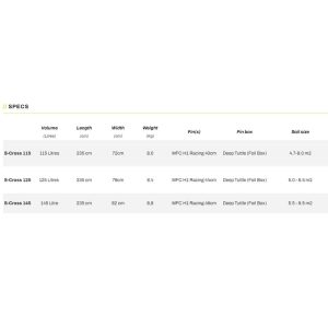 Tabla windsurf Exocet S Cross Silver 2023 specs