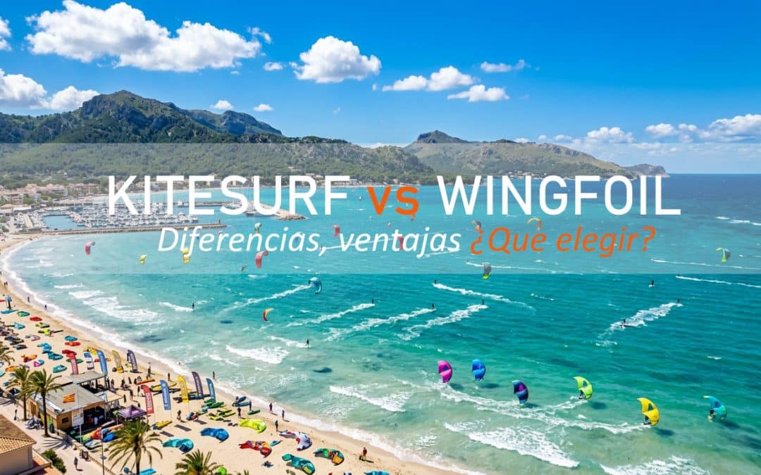 Wingfoil vs Kitesurf: diferencias, ventajas y qué elegir según tu nivel